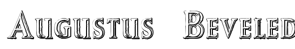 Augustus Beveled font preview